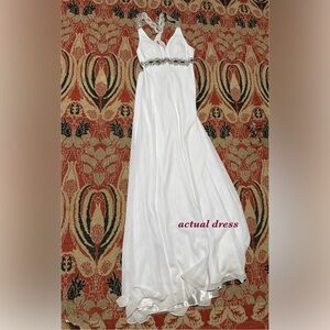 DB Studios Sheath Wedding dress Size 10 EUC